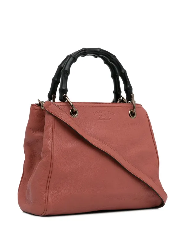 Gucci Pre Owned 2016 2022 Bamboo Line Small two way Bag Farfetch