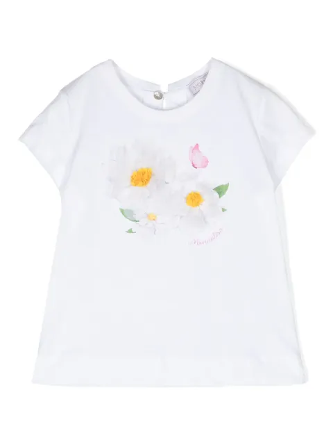 Monnalisa St. Flowers cotton T-shirt