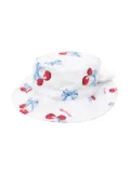 Monnalisa graphic-print sun hat - White