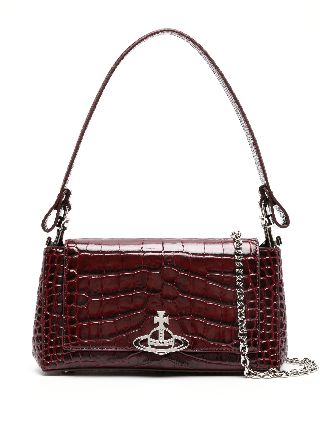 Vivienne Westwood Medium Hazel Orb-plaque crocodile-effect 