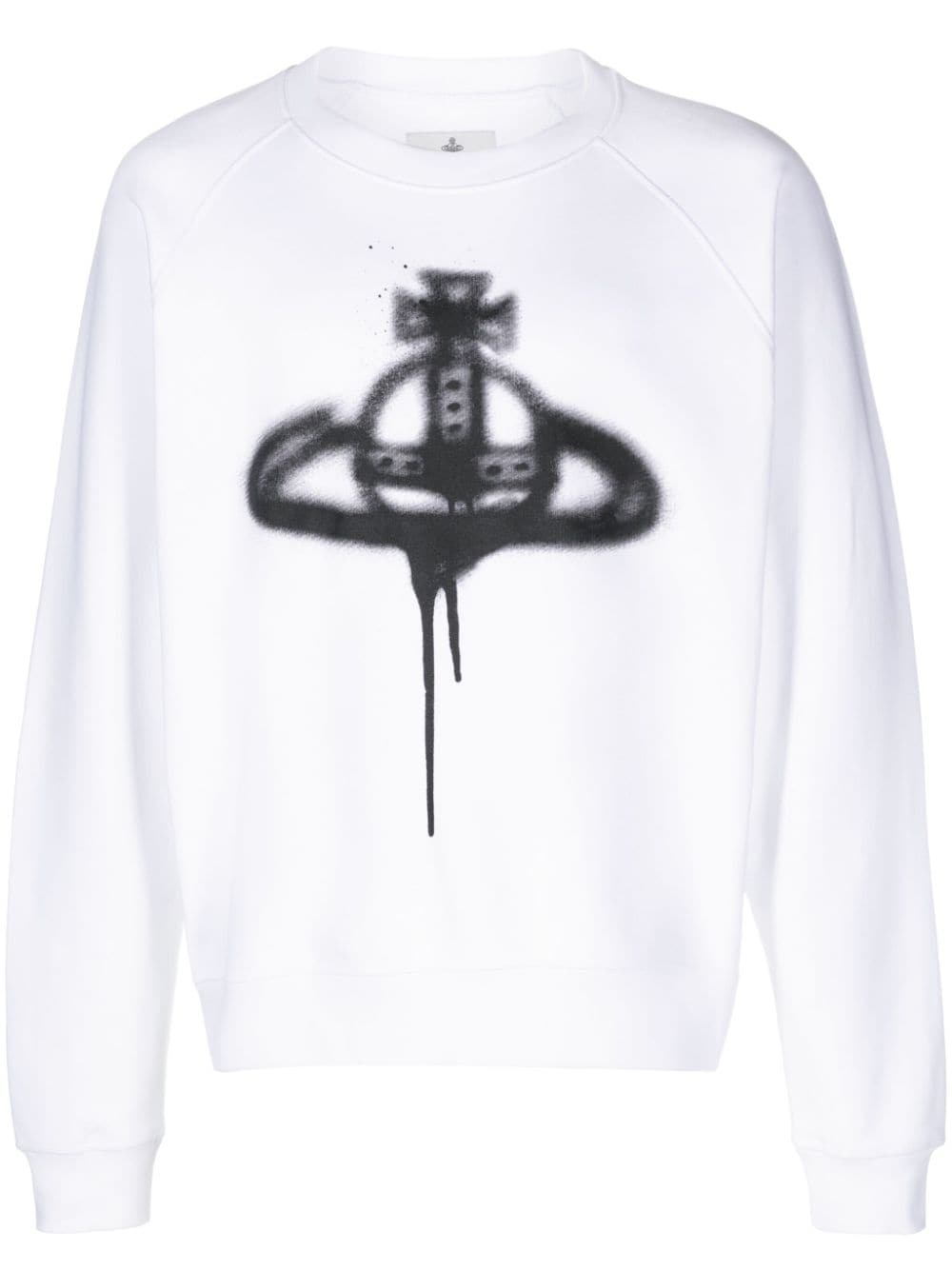 Vivienne Westwood Orb Logo-print Cotton Sweatshirt In White