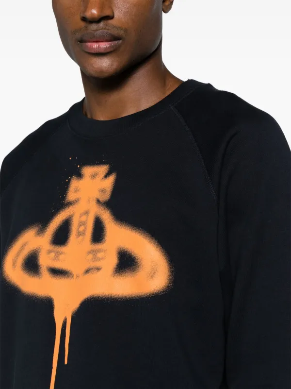 Vivienne Westwood Spray Orb-print Cotton Jumper | Blue