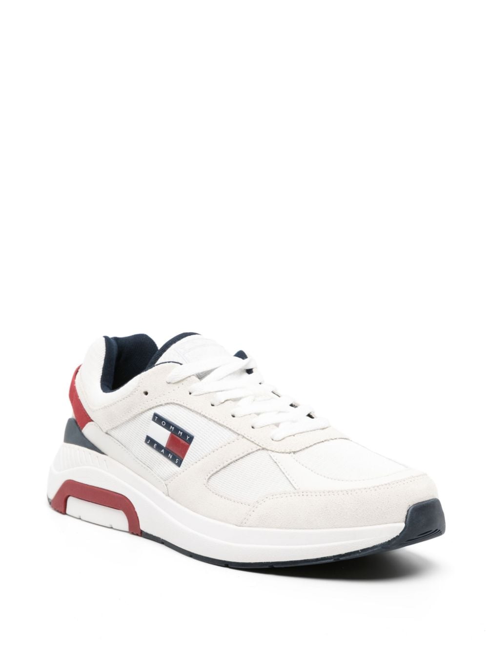 Tommy Hilfiger Sneakers met colourblocking - Wit