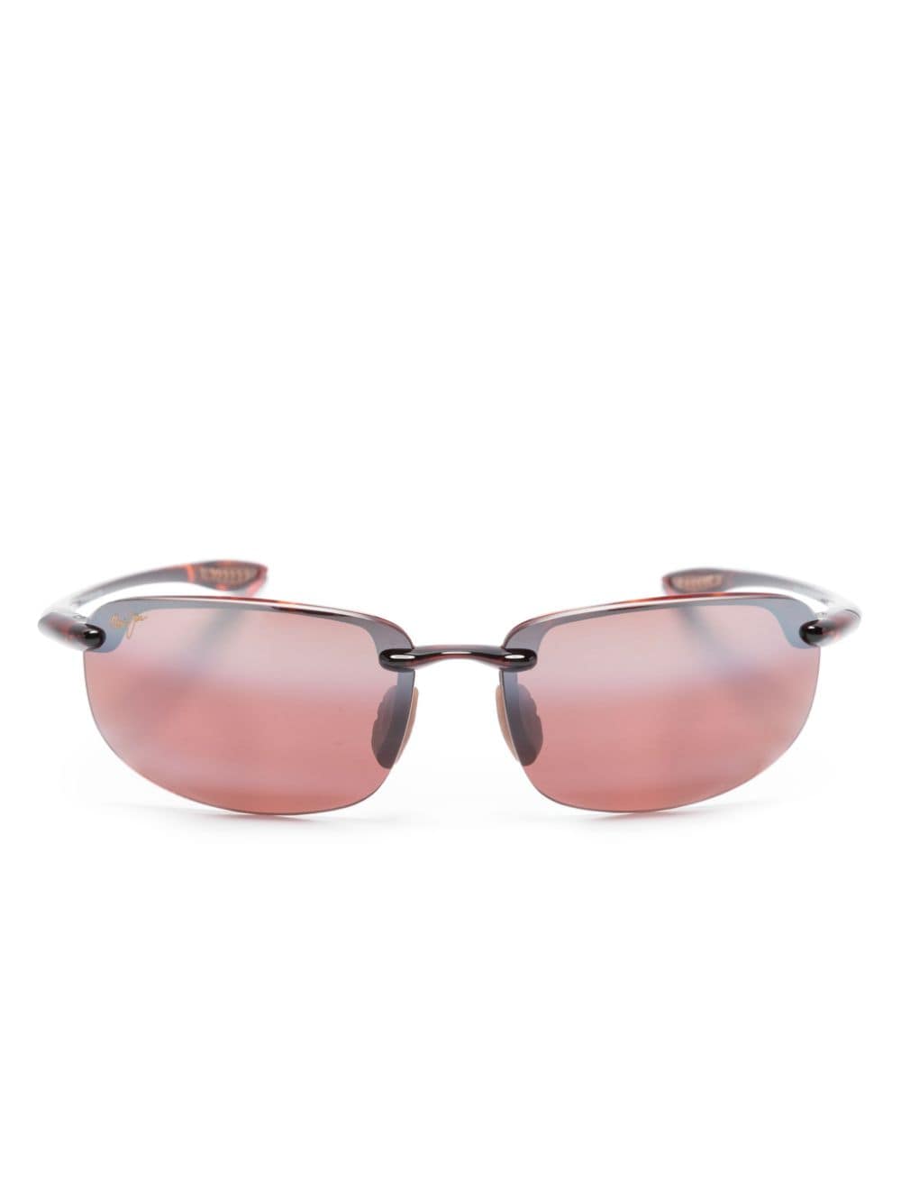 Maui Jim Ho'okipa Biker-style Sunglasses In Pink