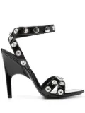 The Attico Cosmo 105mm faux-leather sandals - Black