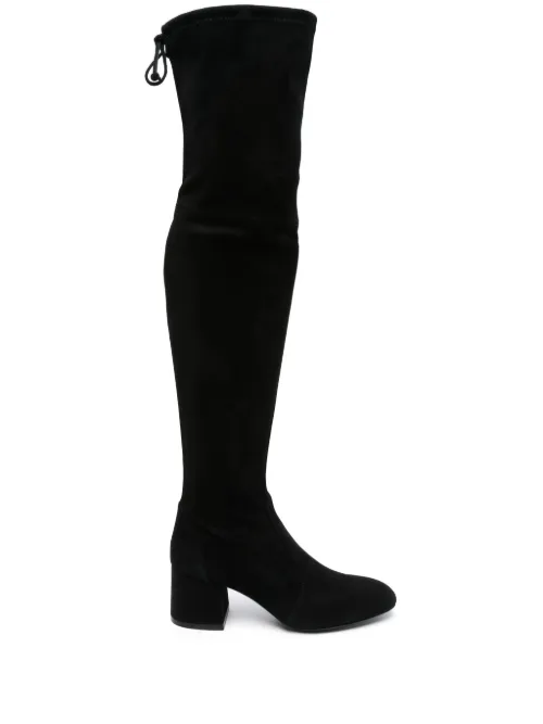 Bottes Flareland 70 mm en daim - Stuart Weitzman - Modalova