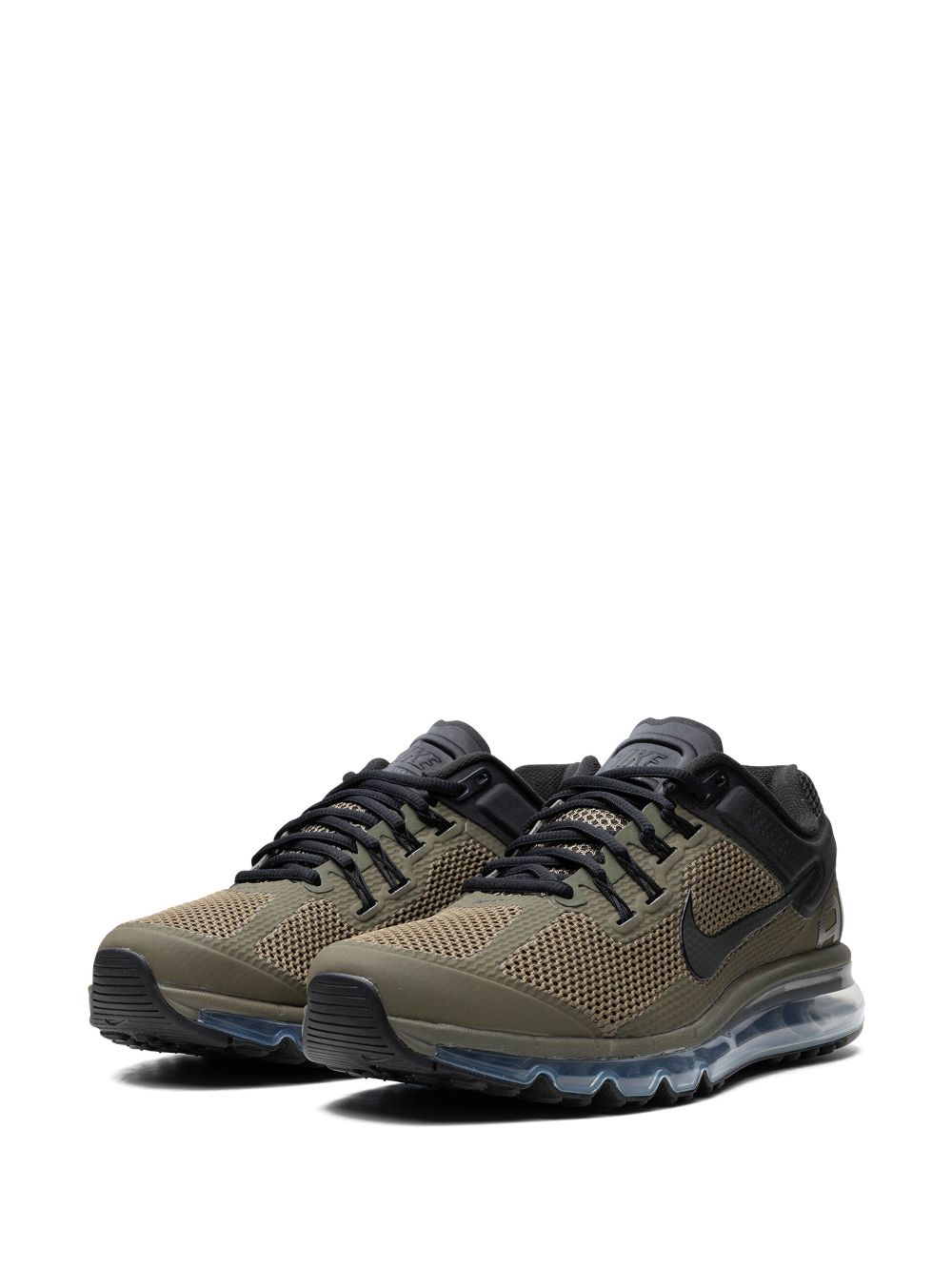 Shop Nike Air Max 2013 "olive/black" Sneakers In Green