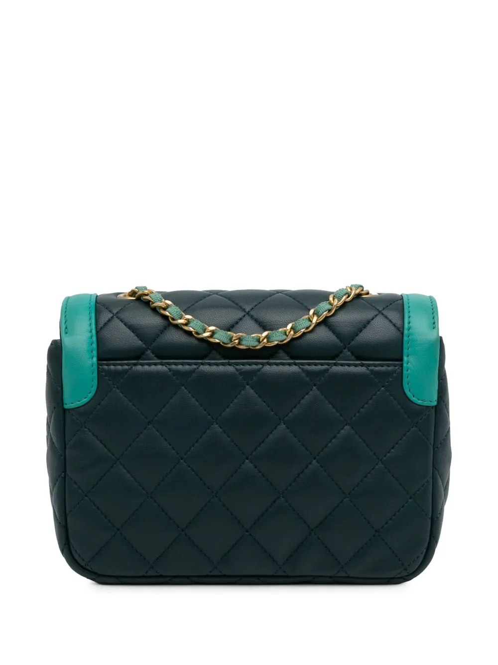 CHANEL Pre-Owned 2017 Chanel Two-Tone Day Flap Bag - Blauw