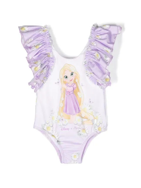 Monnalisa x Disney maillot de bain volanté à imprimé graphique