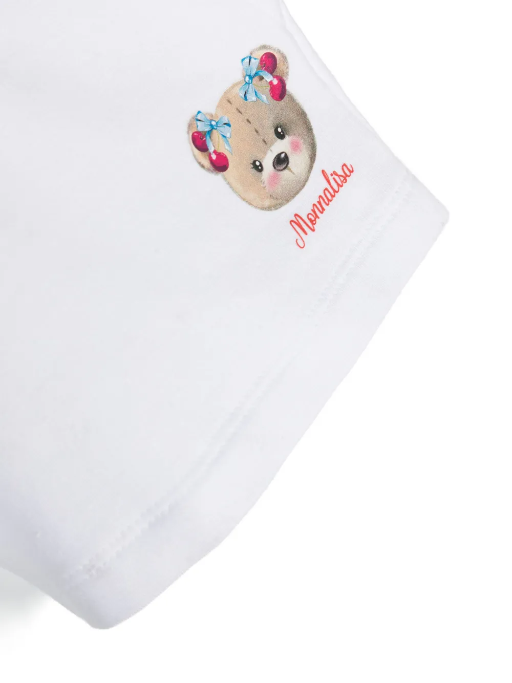 Monnalisa Shorts met teddybeerprint Wit