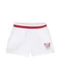 Monnalisa teddy bear-print shorts - White