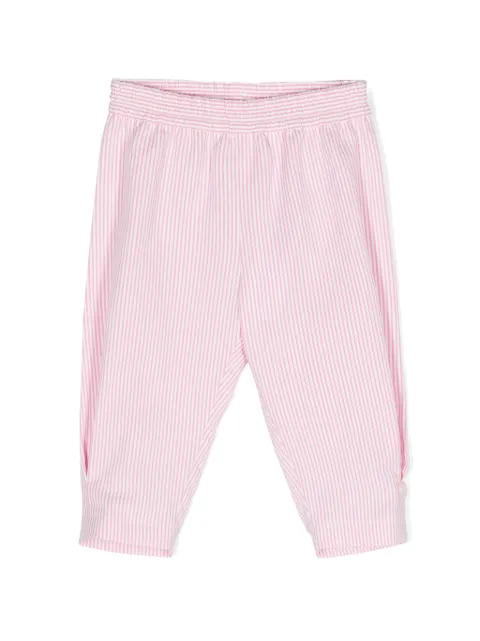 Monnalisa pantalon rayé à taille élastiquée