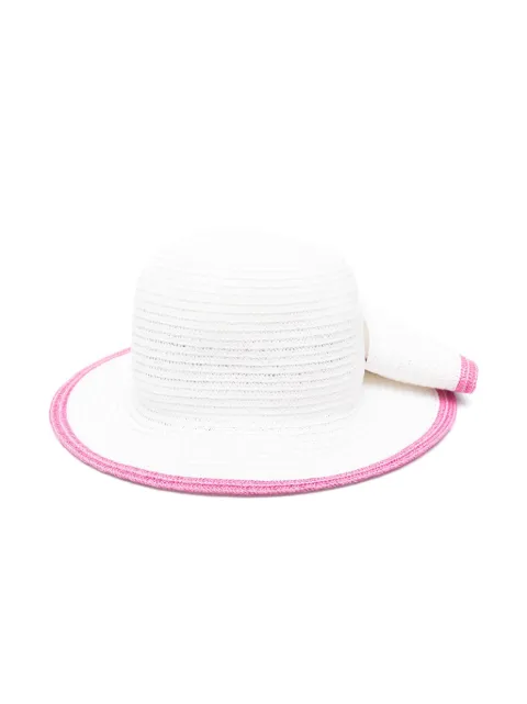 Monnalisa floral-appliqué sun hat