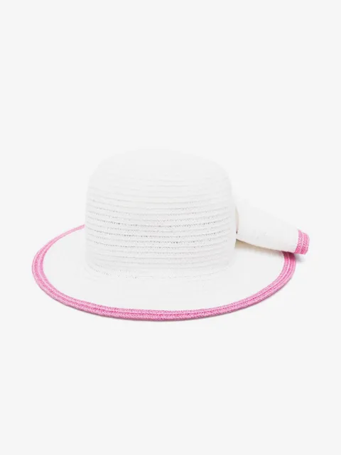 Monnalisa floral-appliqué sun hat