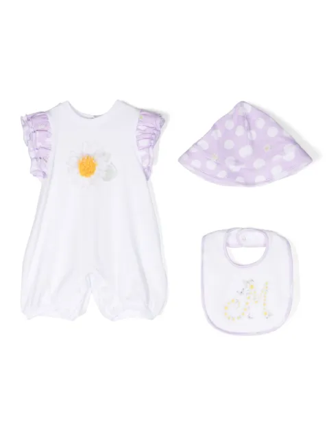 Monnalisa floral-print babygrow set