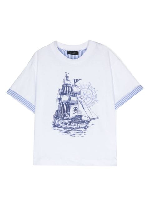 Monnalisa graphic-print cotton T-shirt