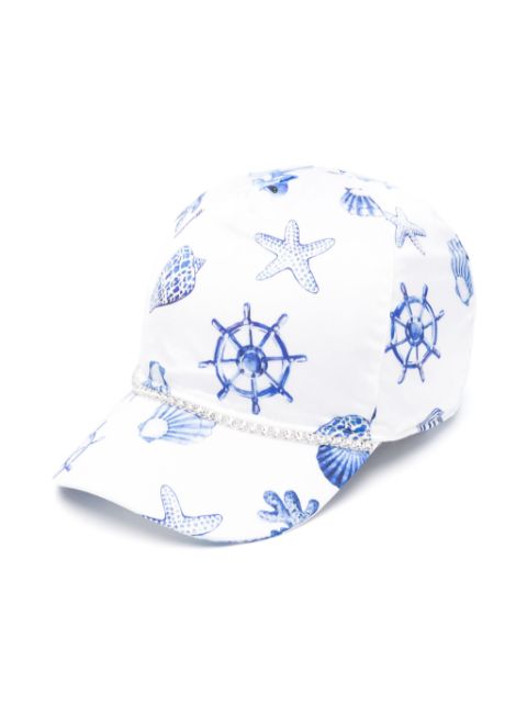 Monnalisa graphic-print baseball cap