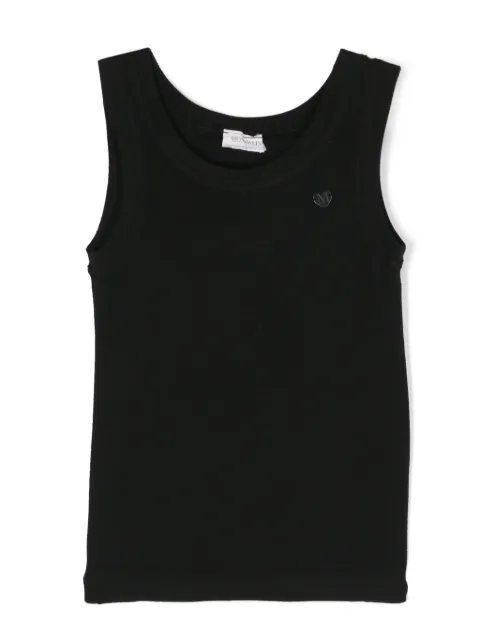 Monnalisa sleeveless ribbed-knit top