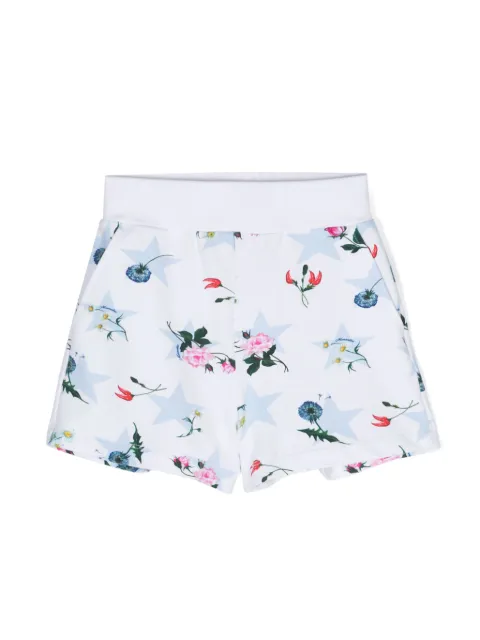 Monnalisa floral-print jersey-texture shorts