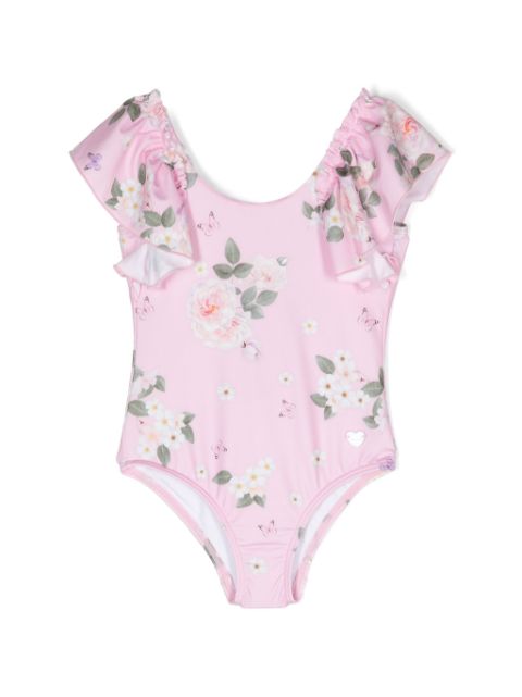 Monnalisa floral-print swimsuit