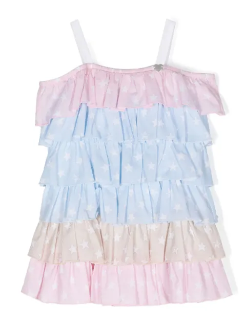 Monnalisa vestido con estampado de estrellas