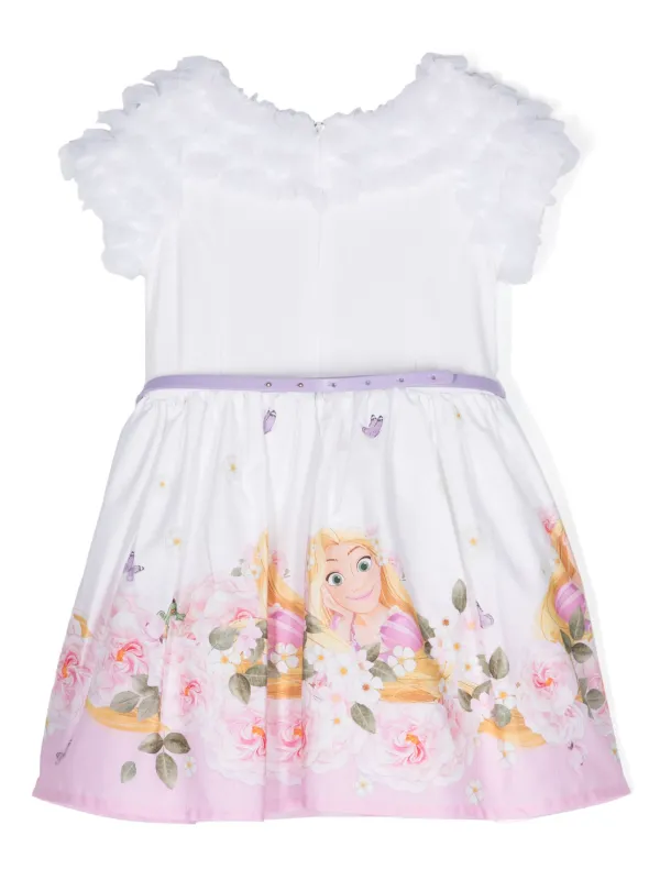 Monnalisa Rapunzel プリント ワンピース | ホワイト | FARFETCH JP