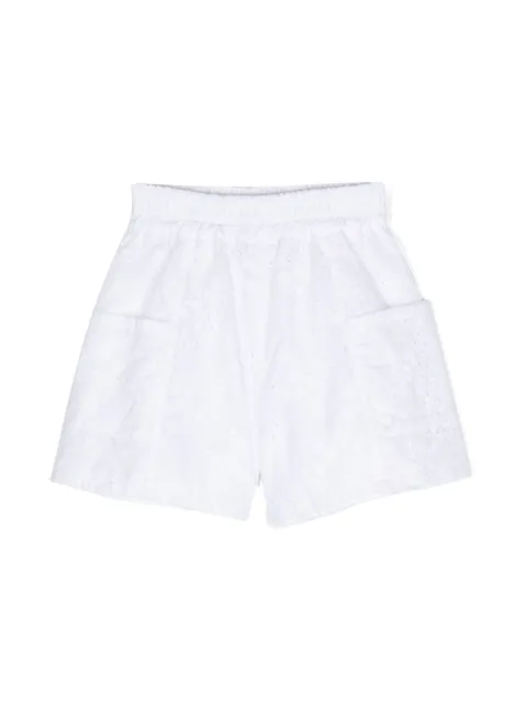 Monnalisa shorts con bordado inglés