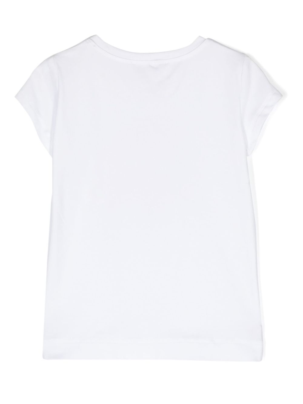 Shop Monnalisa Graphic-print Crystal-embellished T-shirt In White