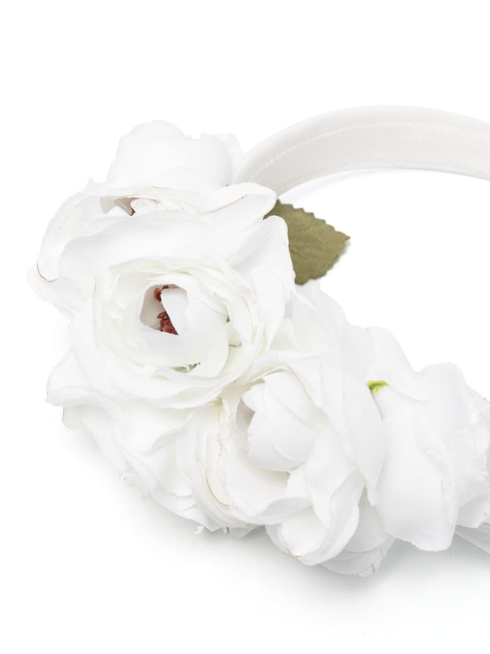 Monnalisa Haarband met bloemenapplicatie Wit