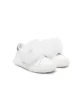Monnalisa tulle-detailing leather sneakers - White