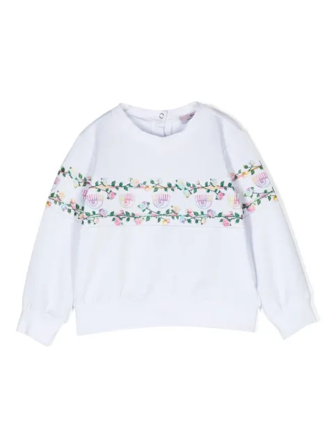 Chiara Ferragni Kids Moletom com motivo Eyelike