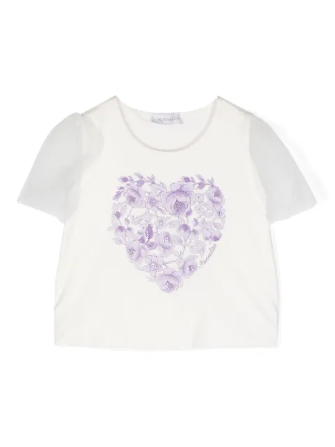 Monnalisa floral-print cotton T-shirt