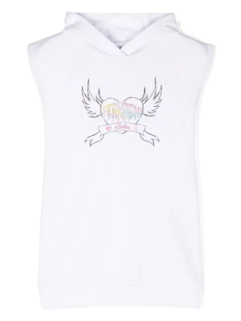 Chiara Ferragni Kids graphic-print hooded cotton dress