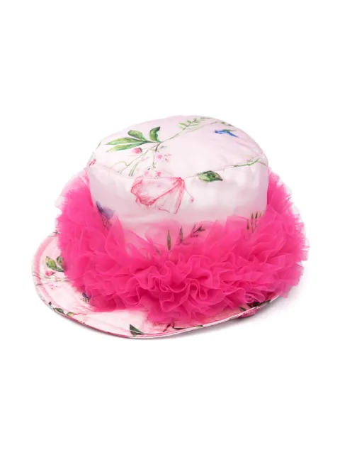 Monnalisa gorro de pescador con estampado floral