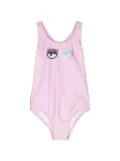 Chiara Ferragni Kids Eye Heart swimsuit - Pink