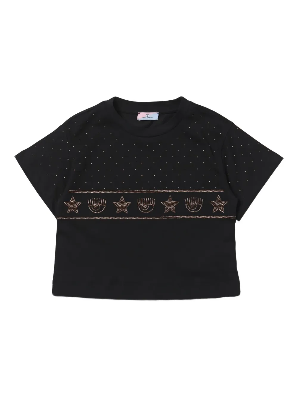 Chiara Ferragni Kids studded T-shirt | Black | Image 1