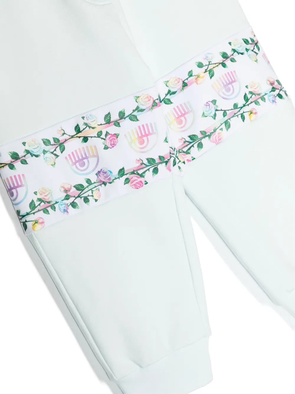 Chiara Ferragni Kids x Monnalisa trainingsbroek met print Blauw