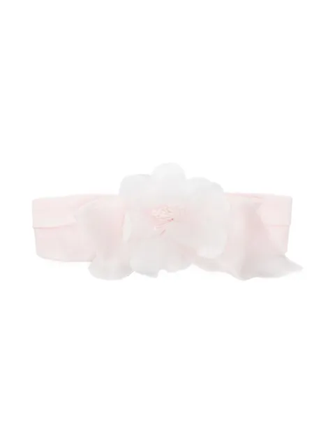 Monnalisa floral-appliqué jersey headband