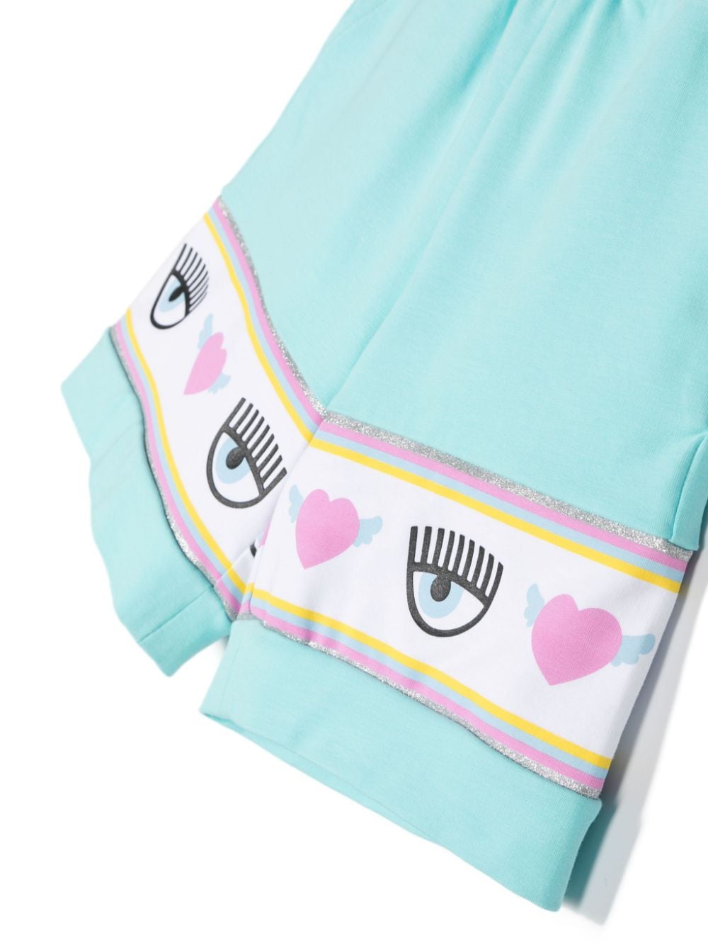 Shop Chiara Ferragni Logo-print Detail Shorts In Blue