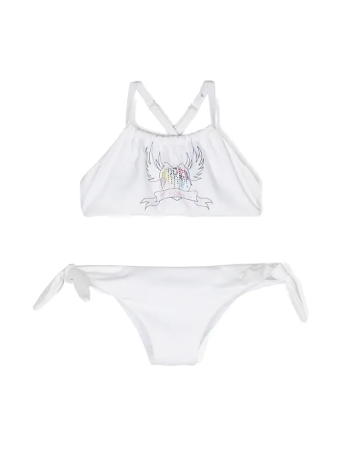 Chiara Ferragni Kids طقم بكيني مزين بشعار الماركة
