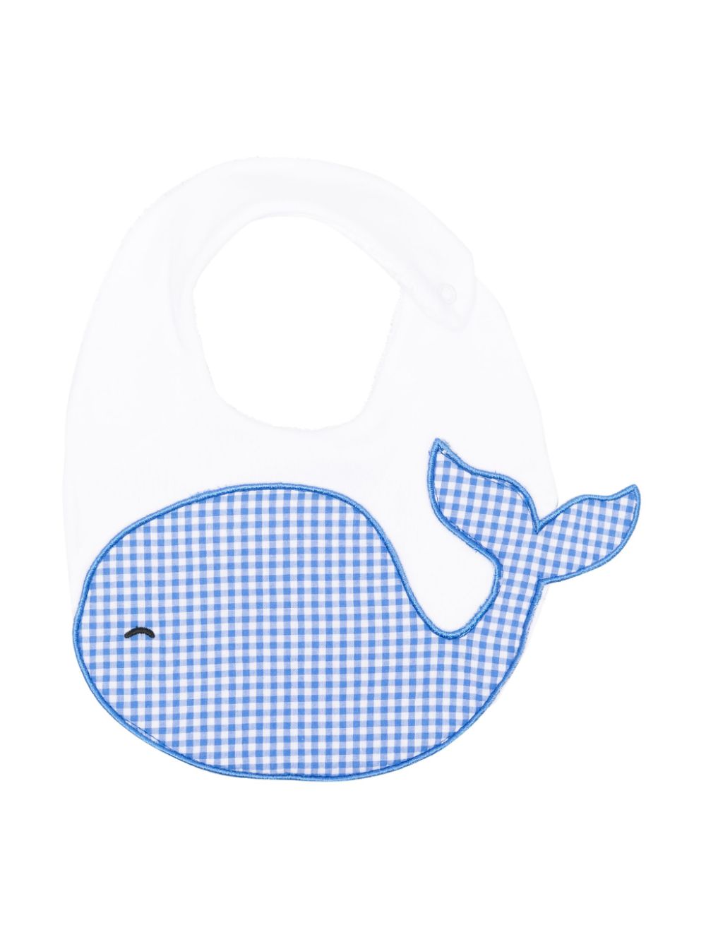 Monnalisa Katoenen slabbetje met walvispatch Blauw