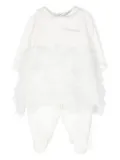 Monnalisa tulle-detail pyjama - White