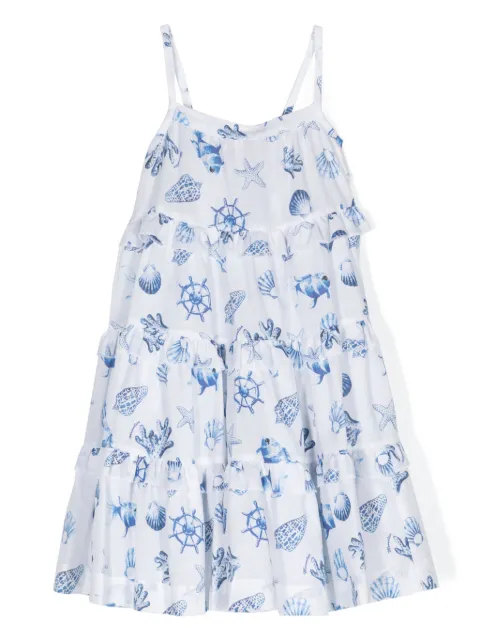 Monnalisa graphic-print cotton dress