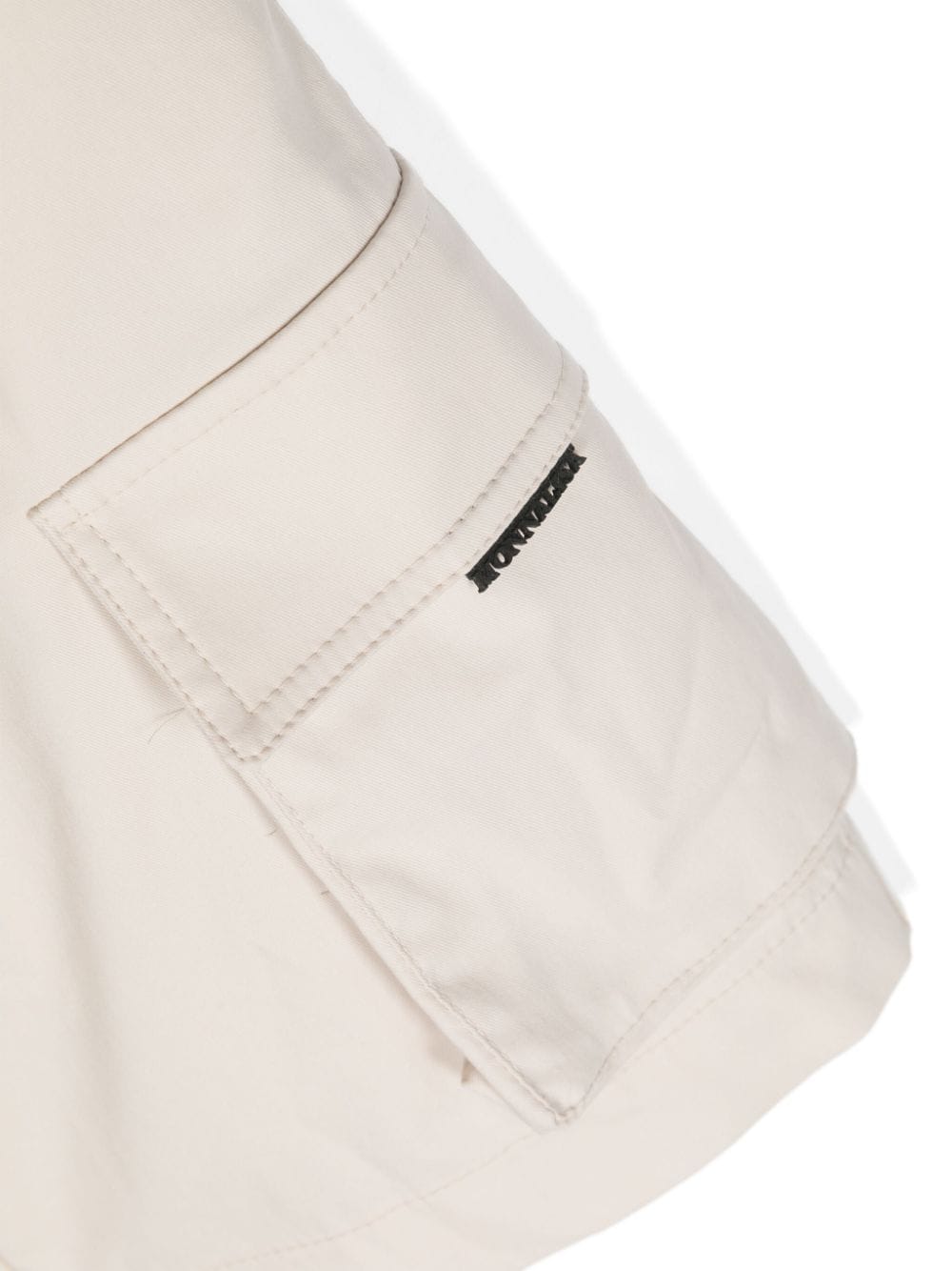 Shop Monnalisa Logo-embroidered Elasticated-waist Shorts In Neutrals