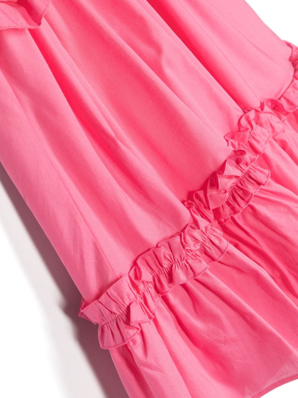 Monnalisa Asymmetrische jurk met ruches Roze