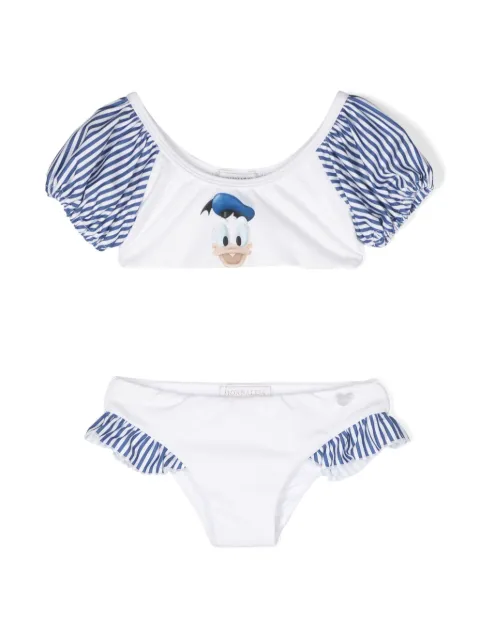 Monnalisa Donald Duck ruffle-detail bikini 