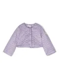 Monnalisa lightweight quilted jacket - Purple