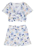 Monnalisa x Disney Donald Duck cotton shorts set - White