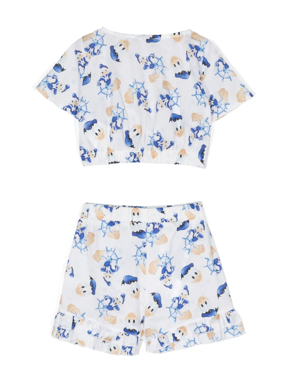 Monnalisa x Disney katoenen shorts - Wit