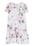 Monnalisa floral-print casual dress - White